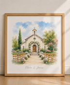 Wedding Venue Portraits in Watercolour