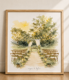 Wedding Venue Portraits in Watercolour