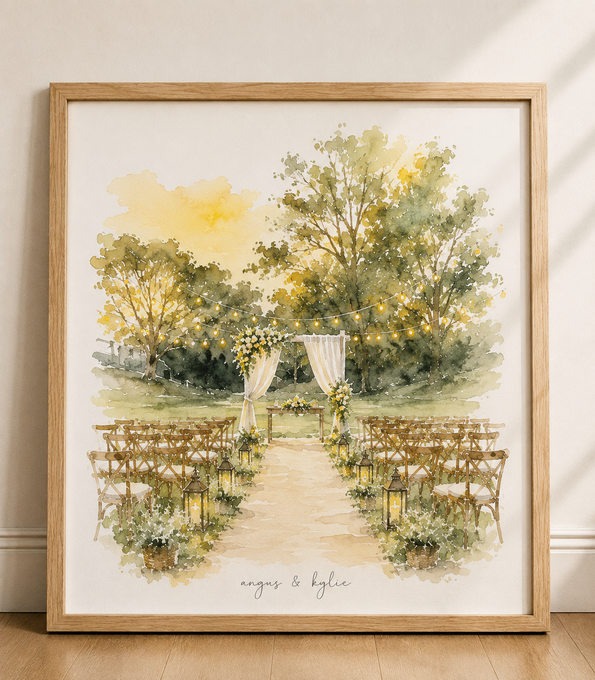 Wedding Venue Portraits in Watercolour
