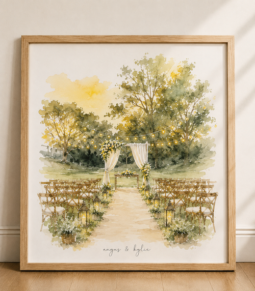 Wedding Venue Portraits in Watercolour