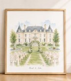 Wedding Venue Portraits in Watercolour